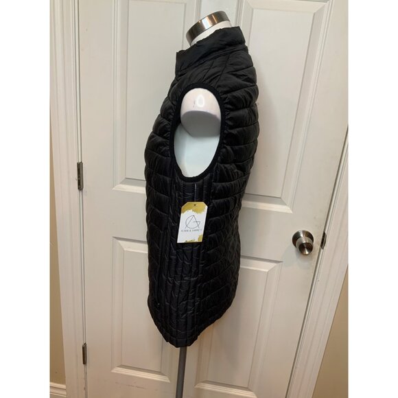 Zara Man Dark Gray Puffer Zip-Up Vest, Size Large - Picture 4 of 8